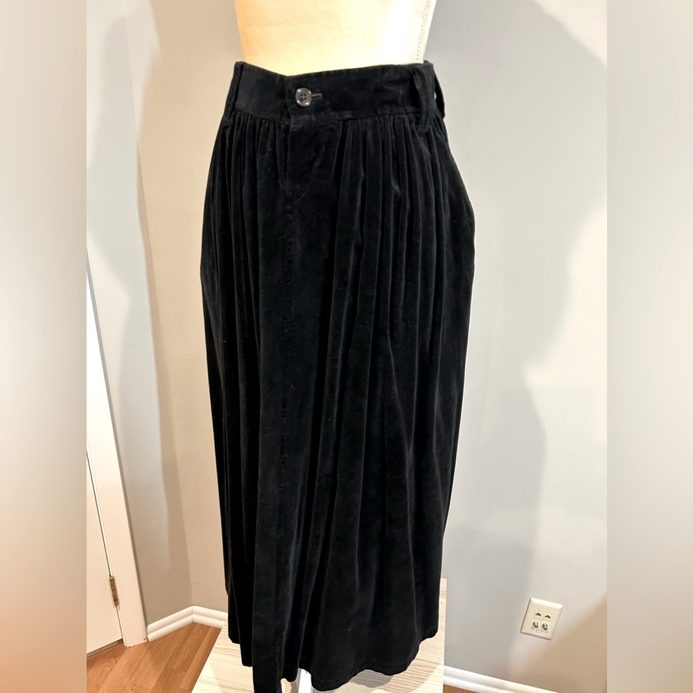 Comme des Garçons Robe de Chambre Velvet Midi Skirt